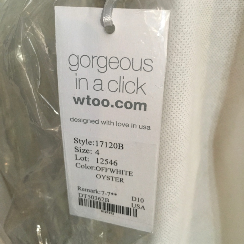 Never worn, unaltered W. Too Lenora gown. - Picture 5 of 8
